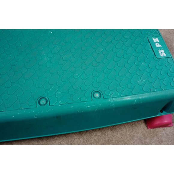 Step II Aerobic & Abdominal Workout Bench Stepper Adjustable Teal Pink Exercise - Picture 9 of 12